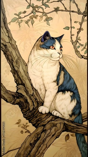 vector cat, cat wallpaper, cat king, beautiful cat, cat illustration, wild cat, pet, cat background