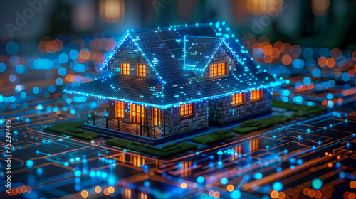 Digital Home. An eco-friendly, solar-powered home. 