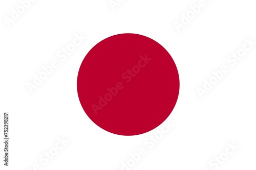 Realistic Japan Flag - Asian Nation's National Symbol	