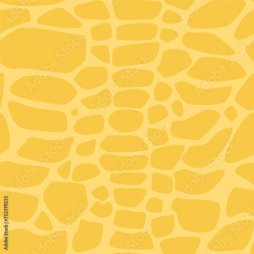 Orange dinosaur skin seamless pattern