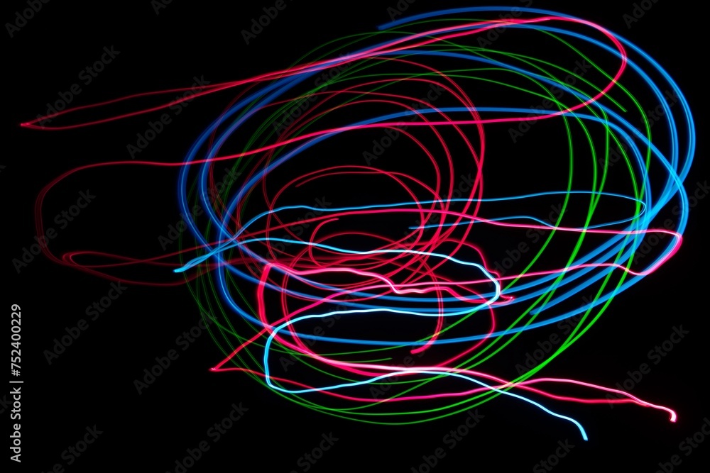 Strips of colored lights Strips of colored lights