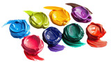 Vibrant Tempera Paints Collection PNG with Transparent Background