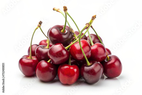 Wallpaper Mural cherries  isolated on white Torontodigital.ca