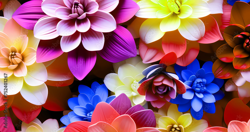 Beautiful abstract style flowers background Beautiful abstract style flowers background