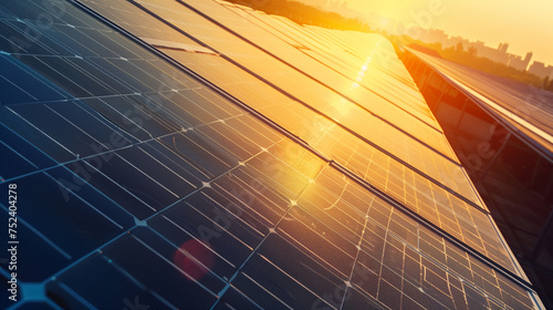 Solar panels. the concept of conscious consumption, sustainability