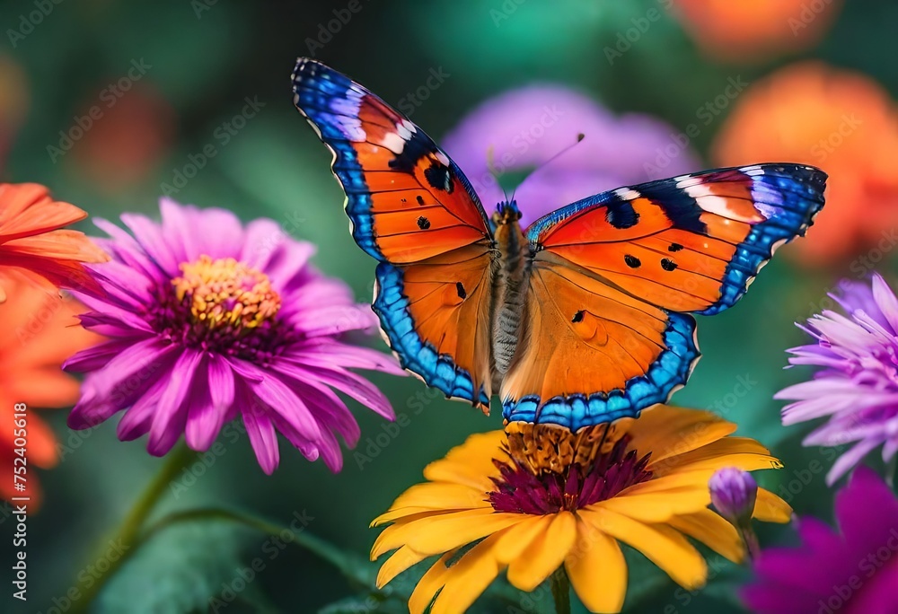 Obraz premium butterfly on flower