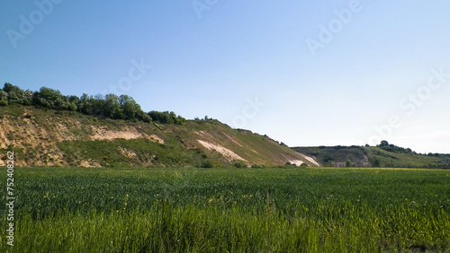 Gravel pit in mining area. Northern Poland.
