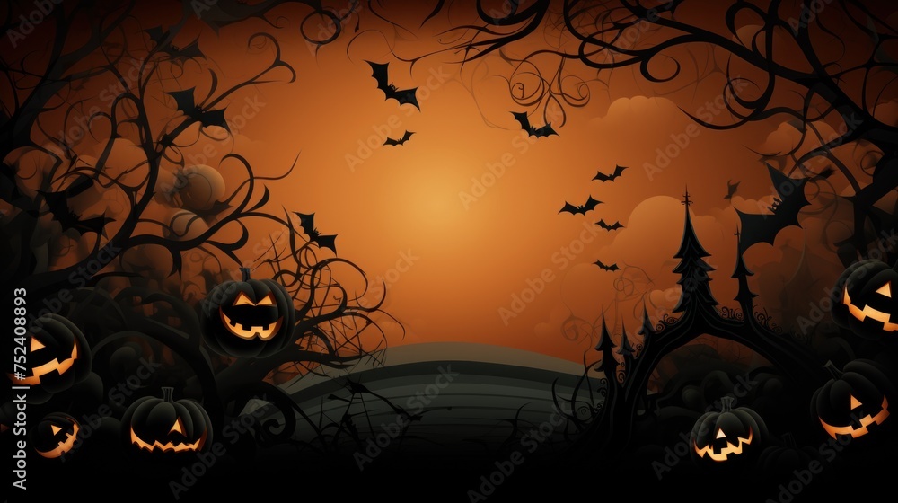 Menacing Halloween Background Providing Enough Copy Area Menacing Halloween Background Providing Enough Copy Area