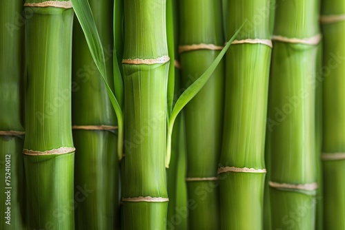 a group of bamboo stems