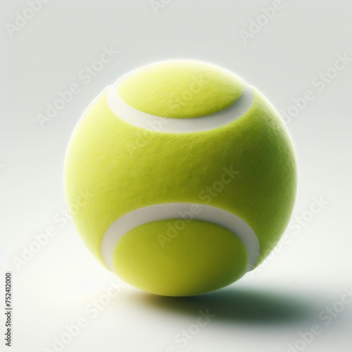 tennis ball isolated on white © Садыг Сеид-заде