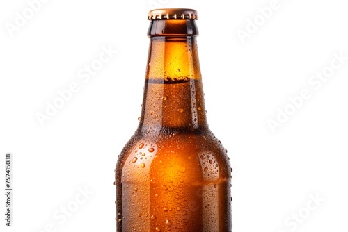 bottle of beer Isolated on white background 
