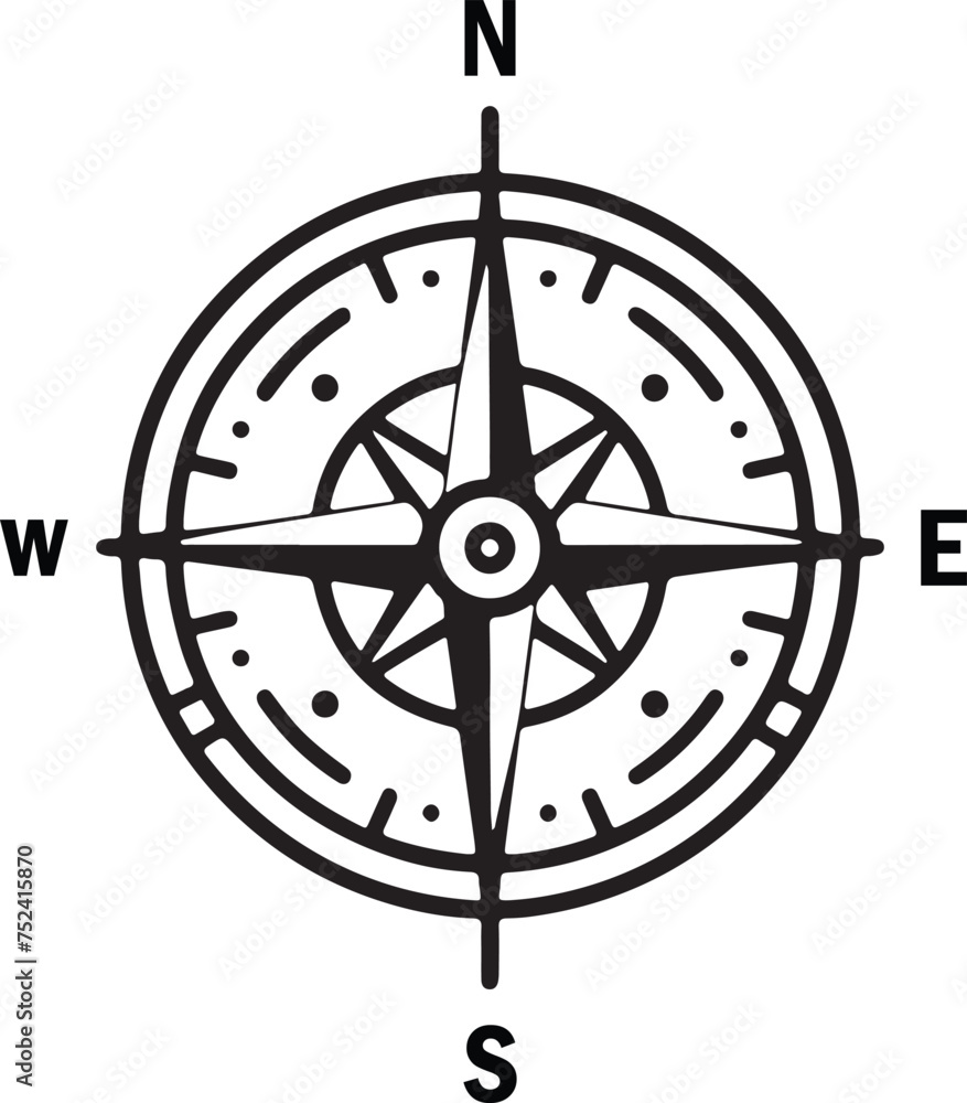 compass  vector illustration 