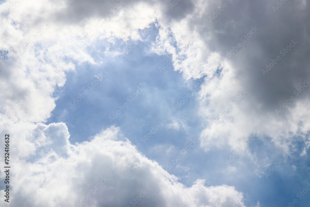 Obraz premium Natural blue sky with cloud and texture background