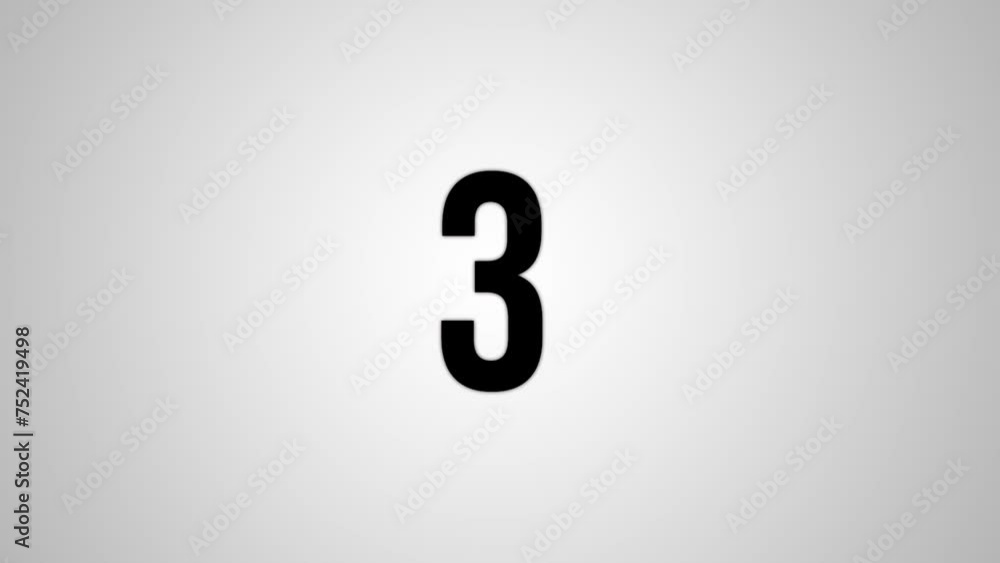 Countdown number from 3 to 0. Digital glitch distortion effect three to zero sconds, dynamic pixel animation 3-0 balck and white Countdown number from 3 to 0. Digital glitch distortion effect three to zero sconds, dynamic pixel animation 3-0 balck and white