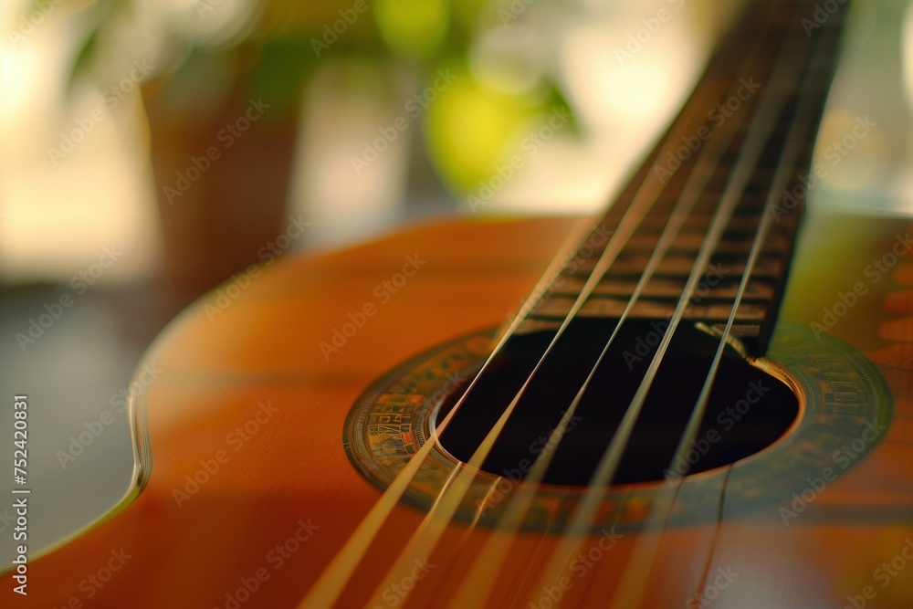 Fototapeta premium Nahaufnahme einer Gitarre 