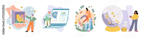 Public finance vector illustration. Strategic financial planning underpins successful public finance endeavors Policies in public finance aim to foster prosperous and stable economy Balancing public