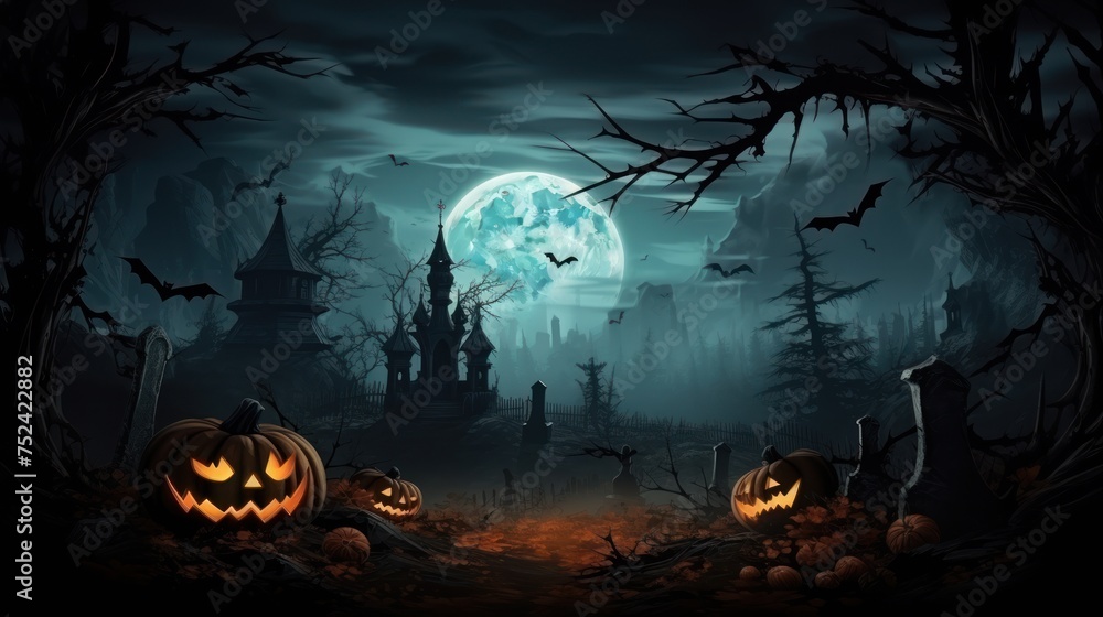 Sinister Halloween Background with Room for Your Text Sinister Halloween Background with Room for Your Text