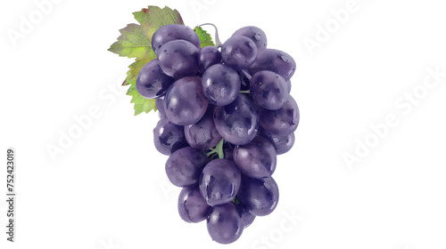 Ripe Plump Grape Isolated on Transparent Background PNG