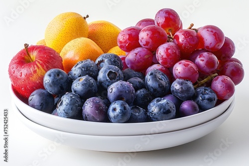 breakfast with a fresh fruits bowl advertising food photography