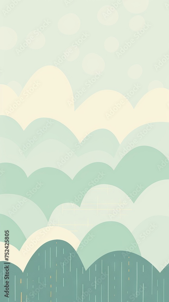 Gentle rolling hills in pastel shades, abstract and calming illustration Gentle rolling hills in pastel shades, abstract and calming illustration