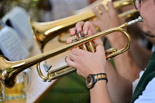 Brass music at a traditional event photo