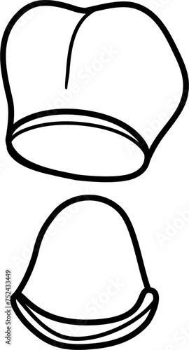Dental Crown Outline Vector Illustration