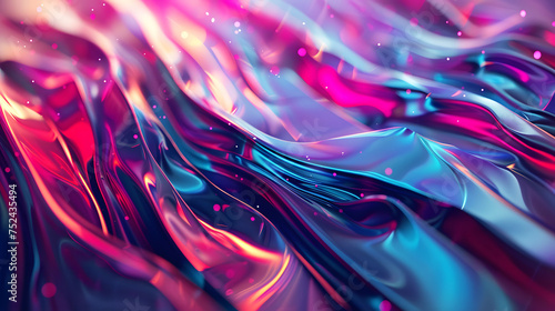 abstract background with geometric shapes and vibrant colors inspired by the complexity of ai system