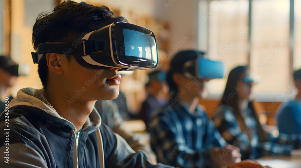 Virtual Reality AI Education Class