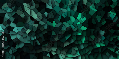 hexagonal hexagon mosaic cement stone concrete tile wall texture background. Dark jade stone background with rock pattern, macro. Texture of abstract backdrop with black Strock lines. Multicolor Broke
