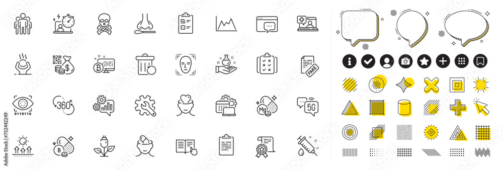 Set of Magnesium mineral, Cogwheel and Seo message line icons for web app. Design elements, Social media icons. Rule, Difficult stress, 5g internet icons. Vector Set of Magnesium mineral, Cogwheel and Seo message line icons for web app. Design elements, Social media icons. Rule, Difficult stress, 5g internet icons. Vector