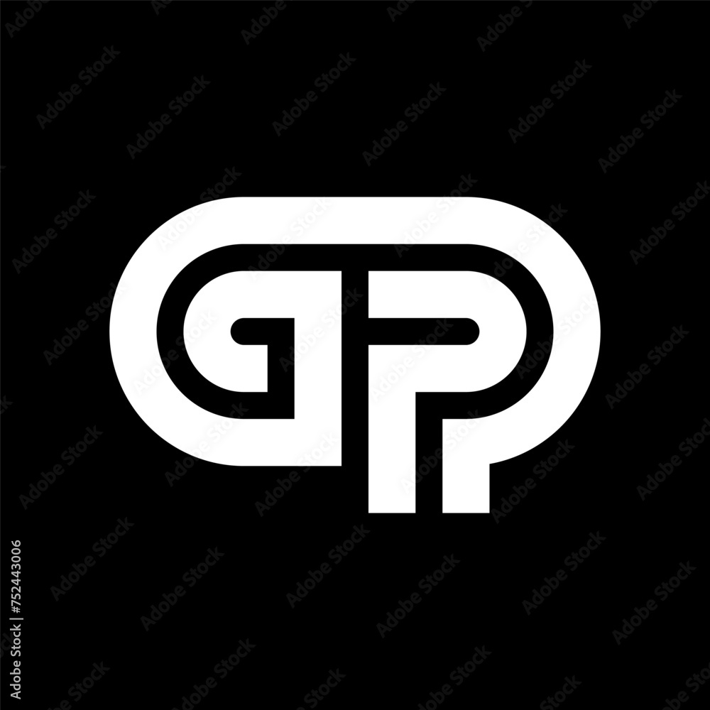 Letter GP creative monogram logo design