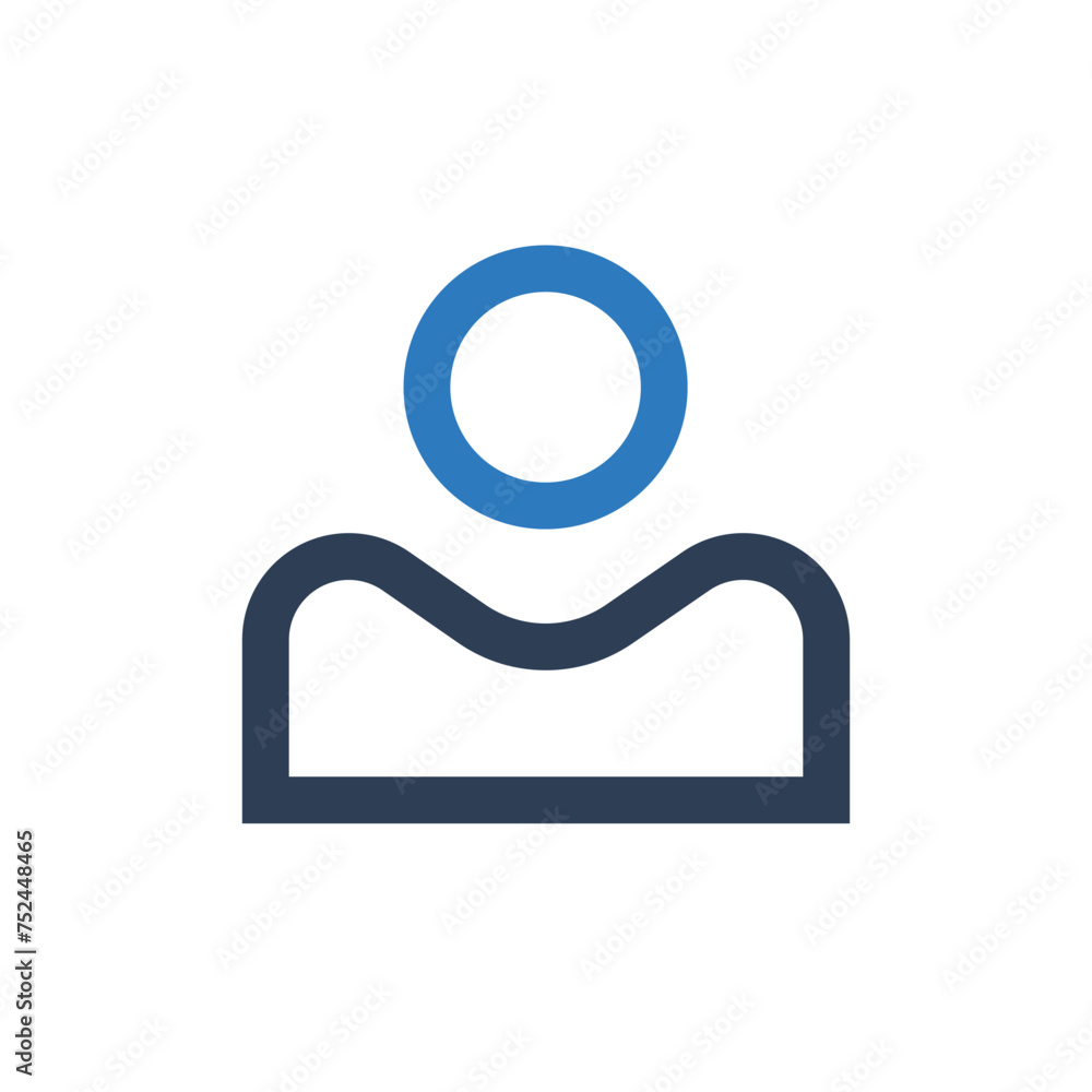 Profile Icon vector, User sign fill icon flat pictogram style vector illustration Profile Icon vector, User sign fill icon flat pictogram style vector illustration
