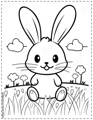 Easter Bunny Coloring pages Coloring printable coloring sheet