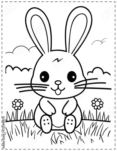 Easter Bunny Coloring pages Coloring printable coloring sheet 