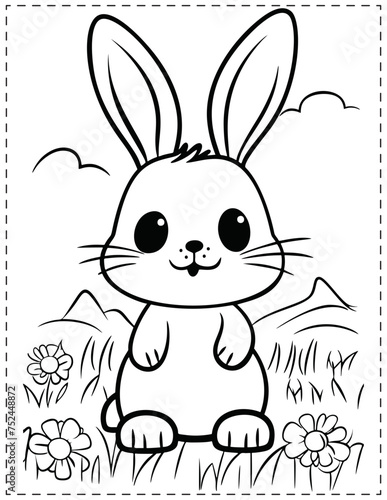 Easter Bunny Coloring pages Coloring printable coloring sheet