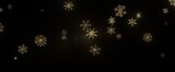 Snowflakes - Snowflakes falling for christmas decoration abstract