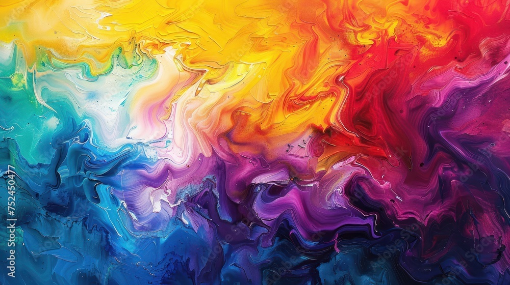 Artist Lost in a Vibrant Canvas of Abstract Creation: Exploring the Depths of Color and Texture - A Colorful Symphony of Brushstrokes and Splashes Artist Lost in a Vibrant Canvas of Abstract Creation: Exploring the Depths of Color and Texture - A Colorful Symphony of Brushstrokes and Splashes