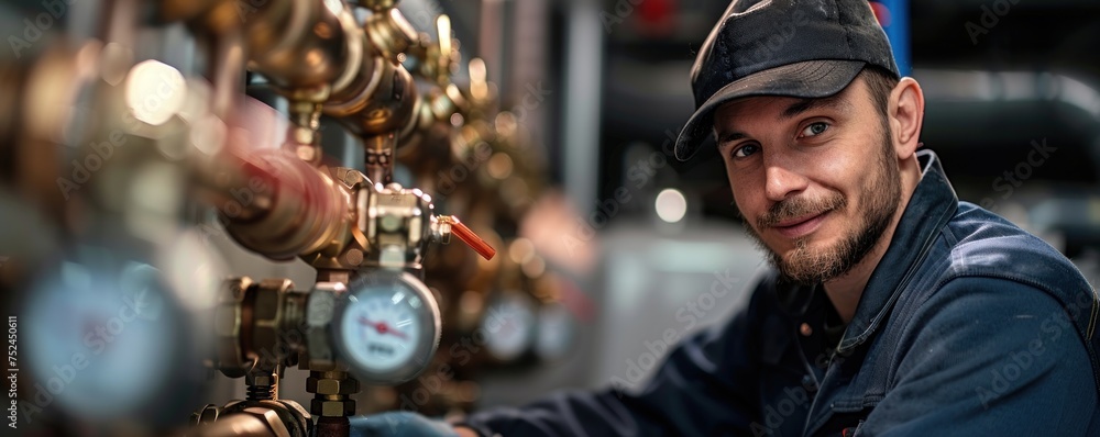 Plumber Solving Complex Problems with Expertise: With a Determined Stance and Expert Skillset, a Capable Plumber Plumber Solving Complex Problems with Expertise: With a Determined Stance and Expert Skillset, a Capable Plumber