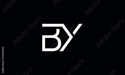 BY, YB, B, Y, Abstract Letters Logo monogram