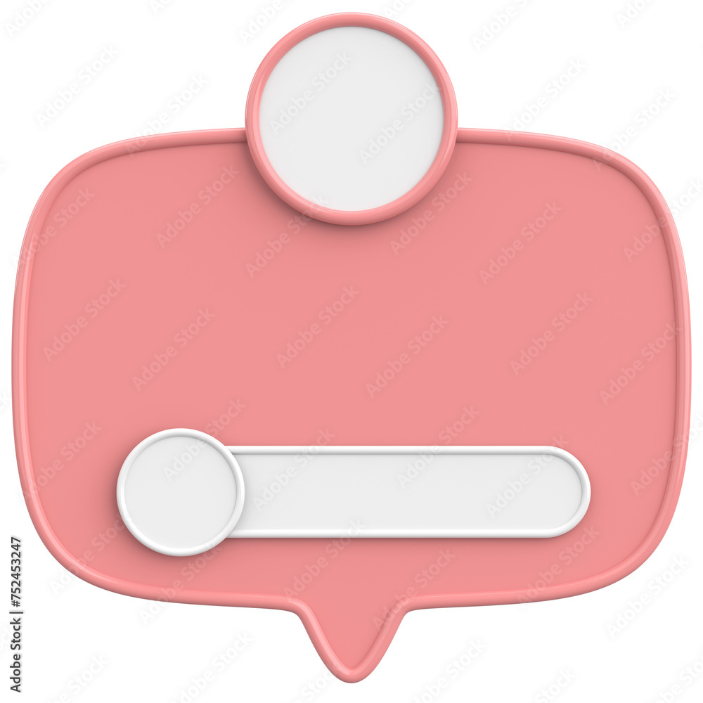 Profile box. Social media profile. 3D illustration. Profile box. Social media profile. 3D illustration.