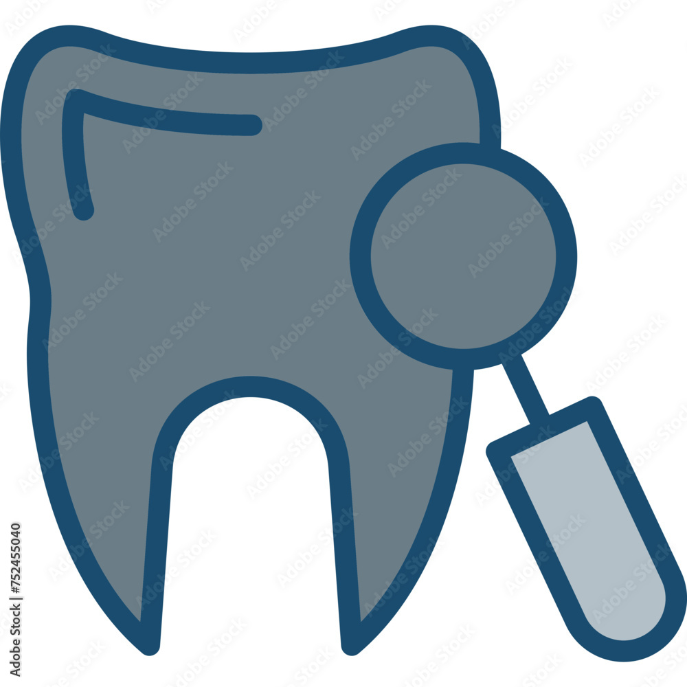Dental Care Line Filled Grey Dental Care Line Filled Grey