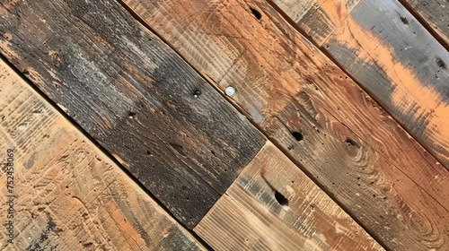 the unique texture of reclaimed wood, telling stories of its past life. © Balqees