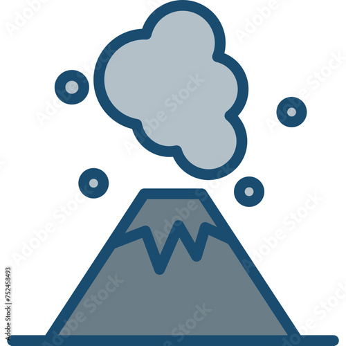 Eruption Line Filled Grey