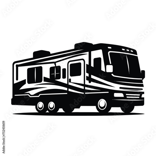 Recreational Vehicle (RV) Silhouette