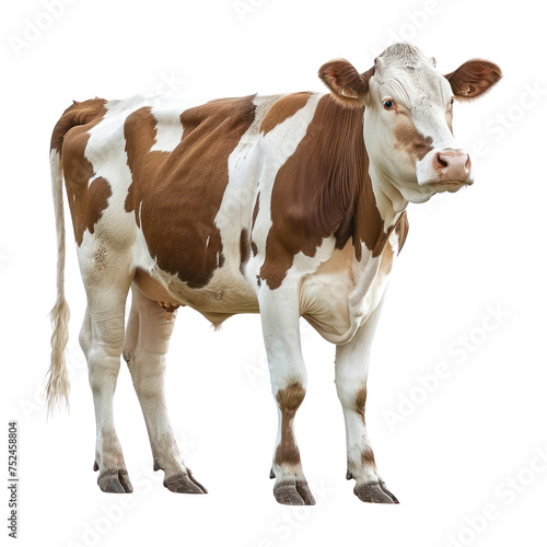 Cow and calf isolated on transparent png. 