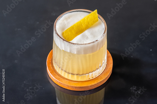Whiskey sour cocktail