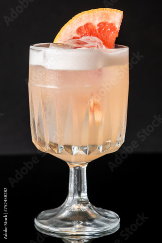 Grapefruit tequila sour cocktail