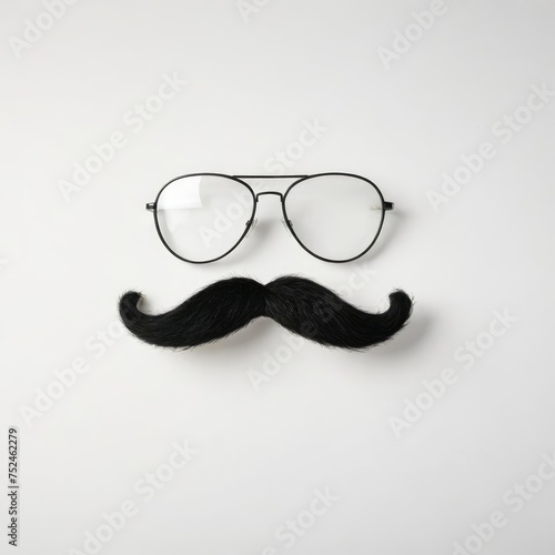 mustache and glasses 
