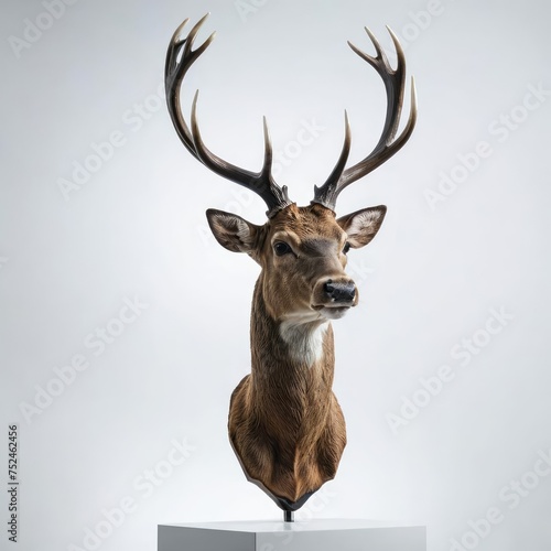 deer head trophy on white  © Deanmon