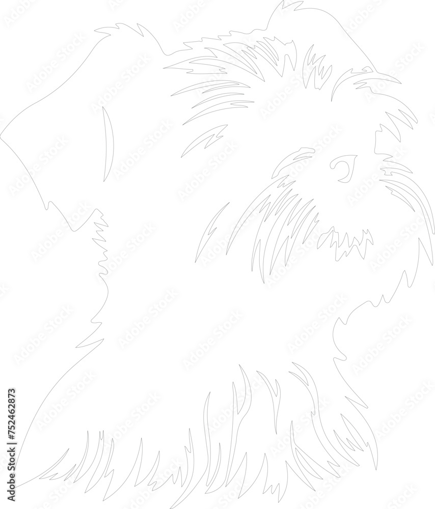 Brussels Griffon outline Brussels Griffon outline